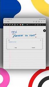 Converting handwriting to text! #Samsung #SamsungNotes #SamsungTips ‪@samsungcanada‬