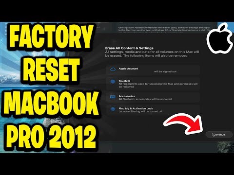 How To Factory Reset Macbook Pro 2012