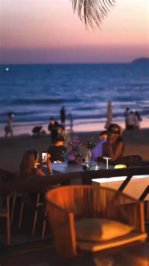 Sunset magic in Sanya! 🌅 The beach, the glow, and good vibes with friends: perfect way to end the day here. Who else loves Sanya’s coastal charm? | Go Sanya