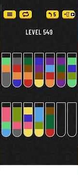 water sort puzzle - level 549