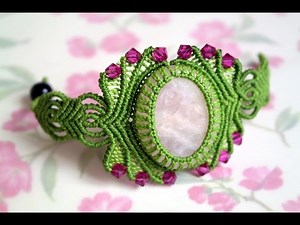 How to Make a Macrame Bracelet with a Stone