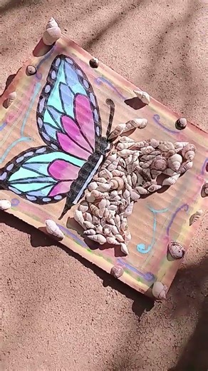 Making a beautiful butterfly wall hanging