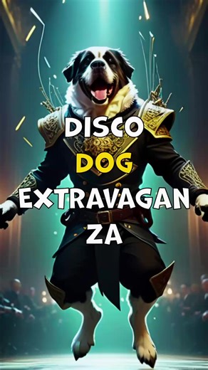 Join the ultimate canine dance party in a vibrant disco setting where dogs of all breeds showcase their best moves! Watch as Golden Retrievers, Dachshunds, and Chihuahuas groove to infectious rhythms under dazzling lights. Experience the joy of a conga line led by a Boxer, while elegant Poodles twirl in perfect synchronization. Gaze in awe at a St. Bernard's impressive solo performance, rallying cheers from fellow dancers. With playful puppies adding extra excitement to the atmosphere, this spec