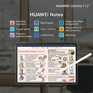 Efficient & concise note-taking can save you time! ⏱ The upgraded HUAWEI Notes supports you to be ahead of the game at work with the key features like handwriting-to-text conversion, locked notes, take snippet etc. Never worry about missing out any important notes or ideas during meetings. Get #ConnectedOnHUAWEISuperDevice today. Shop now: 🛒 HUAWEI Official Website bit.ly/MatePad11-5-LTE_FB 🛒 HUWAEI Official Store on Shopee bit.ly/MatePad11-5-Shopee 🛒 HUAWEI Flagship Store on Lazada bit.ly/Ma