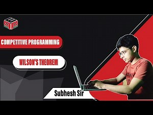 Wilson's Theorem || Number theory || Competitive Programming