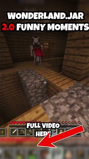 Wonderland.jar 2.0 New Update Jumpscares! - SCARIEST HORROR MOD #minecraft #funnymoments #horror