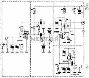 144 mhz preamplifier with bf981 mixer