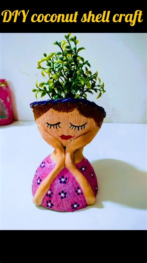 DIY coconutshell craft #handmade #homemade #art&craft #shorts