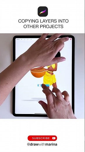 How to Copy Layers into Other Projects in Procreate