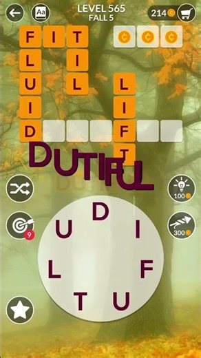 Wordscapes Level 565, Fall 5 Autumn Answers