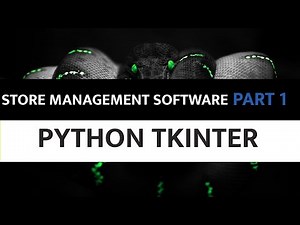 Store Management Software Using Python Tkinter - 1. Creating Database