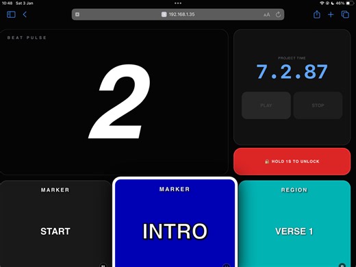 REAPER Stage-Dash | Professional Live Performance Interface