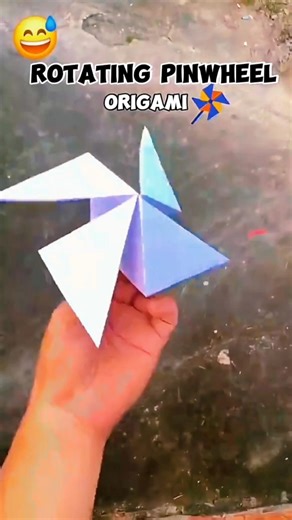 Spinning Paper Pinwheel Origami 🌀