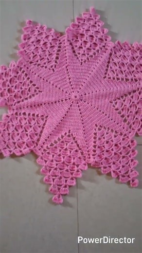 DIY! crochet tablecloth! star thalposh ! Rukhwat decoration