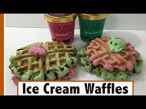 Two ingredient Ice Cream Waffles | How-To Recipe