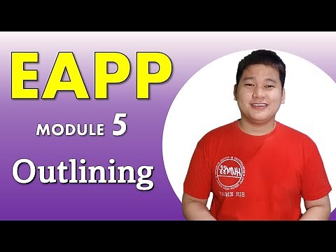 EAPP in TAGLISH Ep.5 - Outlining