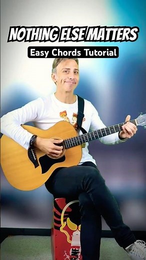 PLAY “Nothing Else Matters” on Guitar with Easy Chords for Beginners!