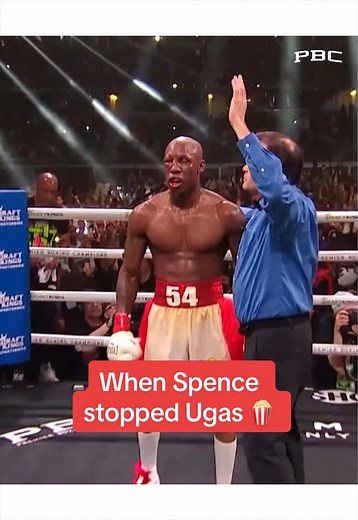 🗓️ On this day in 2022, #ErrolSpenceJr stopped Yordenis Ugas to unify the WBA, WBC and IBF welterweight titles 🏆 #Boxing