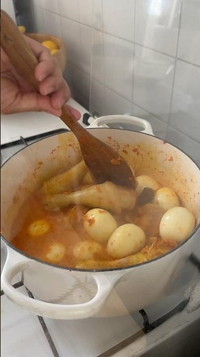 Chicken cooked in coconut milk