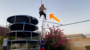 219K views · 5.4K reactions | Worlds Tallest Trampoline Tower GONE WRONG !!! | Mo Vlogs | Facebook