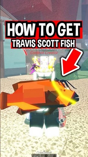 How To Get SECRET TRAVIS SCOTT FISH in Roblox Fisch..