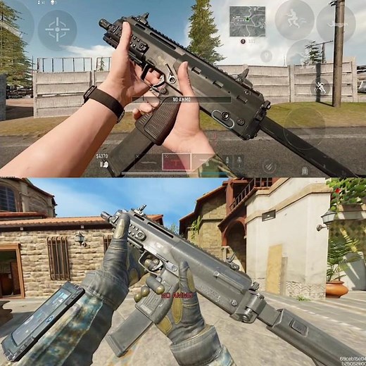 CODM Vs Warzone Mobile - QXR Empty Mag Animation Comparison #Codm #Codmobile #callofdutymobile