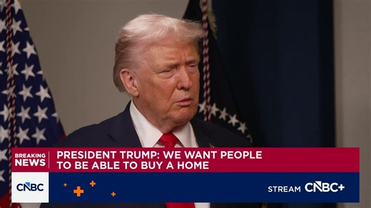 President Trump: We want people to be able to buy a home