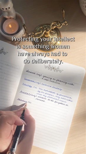Protecting Your Intellect the Way Women Once Did | Word Journal