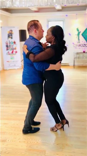 💞 Andréas and Ghyslaine’s Private Dance Lesson at Dr Kizomba Studio ✨ [End of Class Demo] [Re