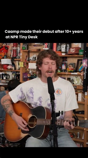 They made their debut at NPR Tiny desk after 10 years 🥹 @caamptheband #caamp #npr #tinydesk