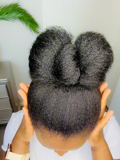 383K views · 16K reactions | Episode 105; Bow tie bun tutorial on natural hair!珞 | Faithys 4C Curls | Facebook