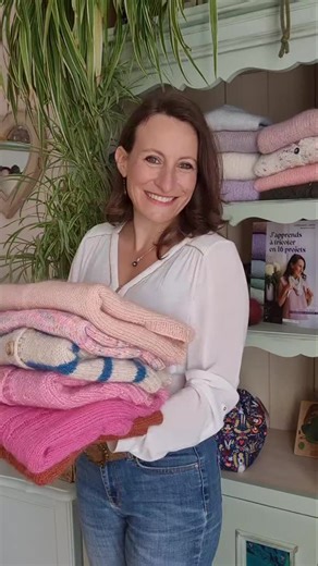 Slipovers 🌸 Tutoriels disponibles gratuitement sur ma chaîne ❤️ #knit ##knitting_inspiration