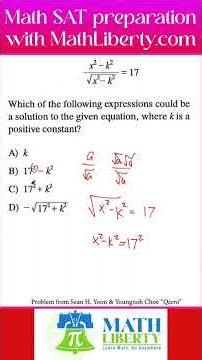 Advanced Math Day 16 of 28 SAT Math