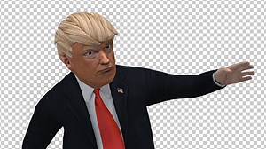 Dancing Trump 3D Caricature (7-Pack)