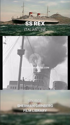 SS Rex blows her Horn (1931)