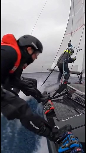 #fblifestyle Meet Sea Sonata — where wind, water, and precision collide. 🌊⚡ This high-speed catamaran cuts through gray, choppy seas with unstoppable grace. The crew leans out, defying the wind’s pull, as every wave challenges their balance and skill. Real motion, real adrenaline, real sailing. #SeaSonata #CatamaranRacing #SailingLife #OceanAdventure #YachtRacing #CinematicSailing #SailingReels #HighPerformanceSailing #SailingPassion #WindAndWaves | Love Sailing