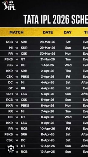 IPL ka schedule open ho gaya hai 🤒💪🙏👍🏏🥎