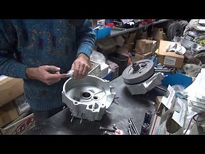 #138 1961 FL 74ci std heads panhead motor rebuild cam swap FLH harley by tatro machine