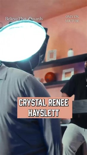 The Hidden Gem 💎 Thank you @theanthonyedwards_ & @threefifthsmedia for seeing me honoring me in the 2025 Believe That Awards!!! All love! 🫶🏽✨ | Crystal Renee Hayslett