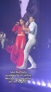 Ana Bárbara acompaña a Carlos Rivera en concierto de Los Angeles. #carlosrivera #anabarbara @anabarbaramusic @carlosrivera | Los Angeles Times en Español