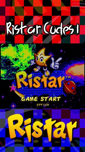 Ristar Codes/ Wave 1 #genesis #sega #nso #switch #nintendoswitch #retrogaming #cheatcode #code