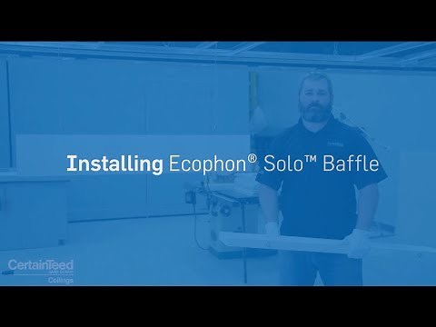 Ecophon® Solo™ Baffles: How-To Install Ceiling Baffles