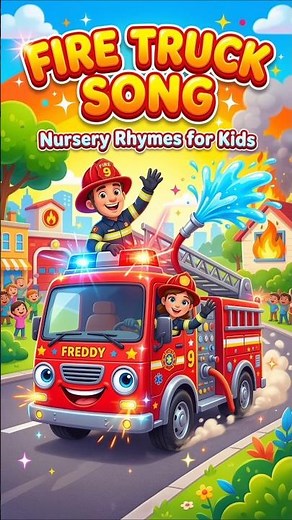 Fire Truck Song 🚒 | Firefighter Rescue Song for Kids | Emergency Vehicles Nursery Rhymes