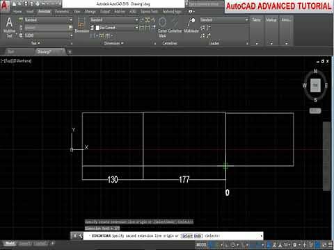 AutoCAD 2018 Tutorial for Beginners #72 HOW TO USE CONTINUOUS DIMENSION IN AUTOCAD