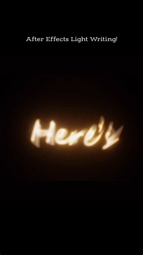 Light Writing in After Effects with Camera Shake, Easy Glow and Final Grade from ProductionCrate