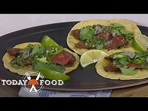 Grilled skirt steak tacos with salsa verde: Get the recipe!