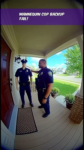 Mannequin Cop Backup Fail!