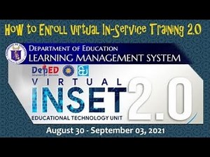 How to Access Virtual INSET 2.0 via LMS and Edit LMS Account Profile