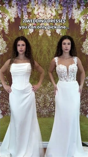 You can only pick ONE of these two mermaid wedding dresses 💗