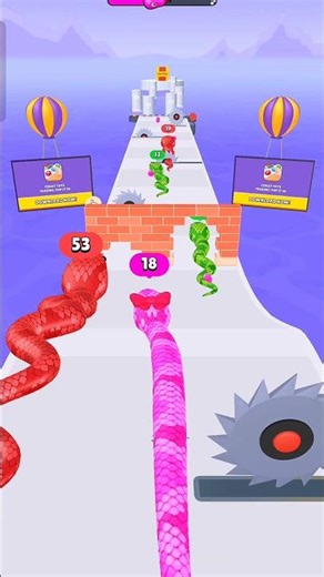 snake run 3d game part 63 #snake